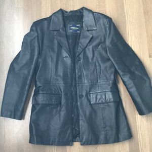 Black Leather Coat